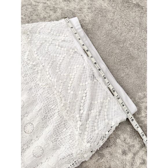 Chelsea Theodore Maxi Long Skirt Womens M Crochet Cottagecore Fairycore Western - Picture 6 of 8